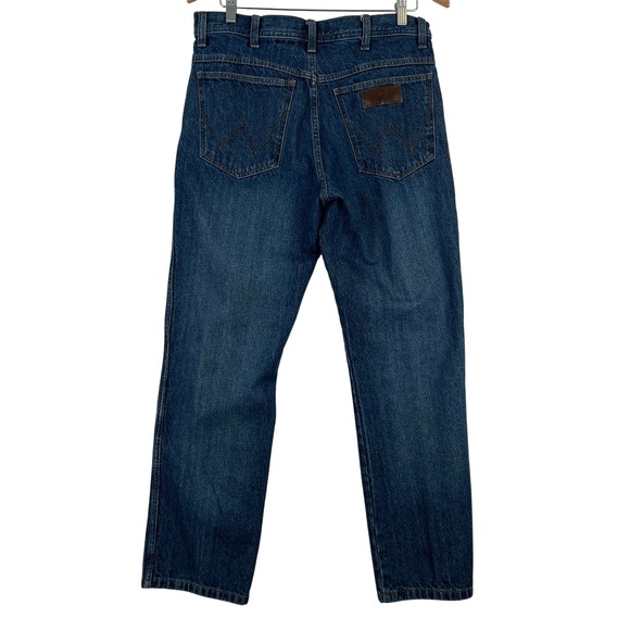 Wrangler Texas Jeans Straight Leg Denim Blue Cotton‎ Mens 34x32 - Picture 2 of 11